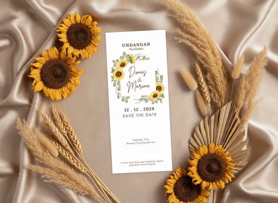 Undangan Pernikahan Sun Flower
