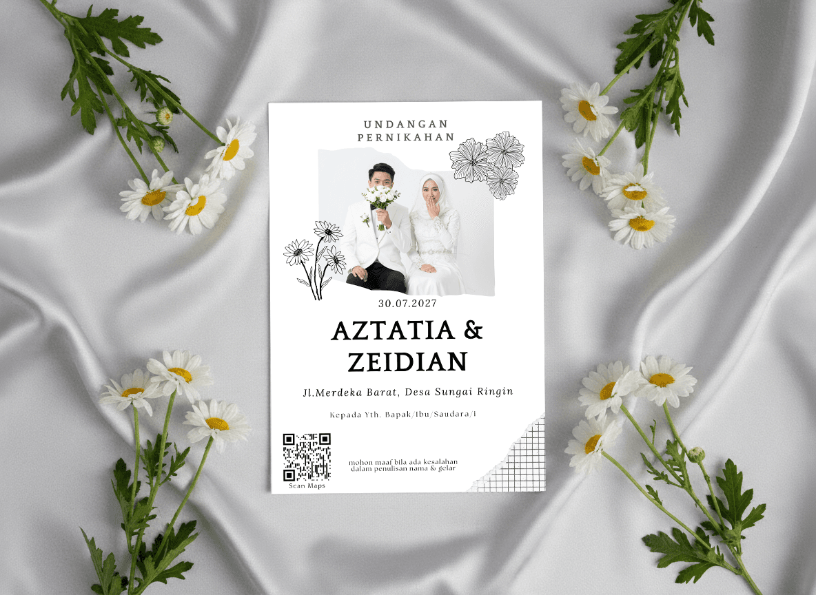 Undangan Nikah Blak Modern